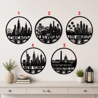 XYZ Famous Custom City Skyline